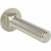 BSC PREFERRED 18-8 Stainless Steel Square-Neck Carriage Bolt 1/2-13 Thread Size 2-1/2 Long, 5PK 92356A722